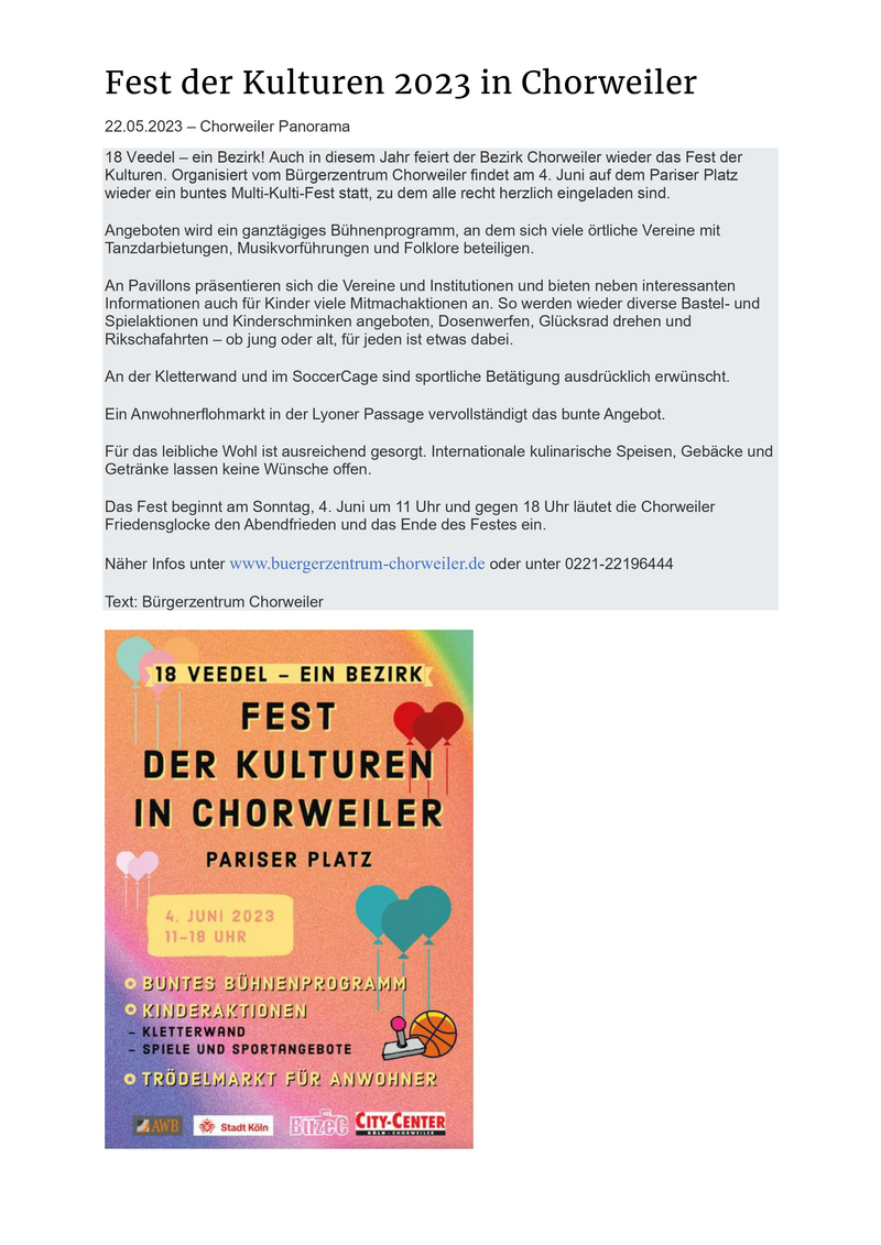Fest der Kulturen